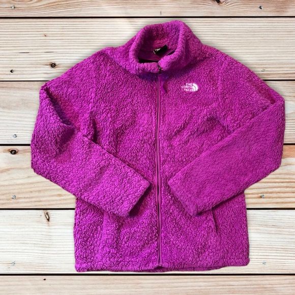 The North Face girls Sherpa zip up jacket